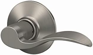 Schlage F10 V ACC 619 Door Lever Passage Lock Satin Nickel