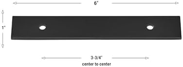 GlideRite 6 Squared Backplate - Conceals Bore Holes