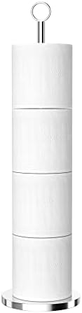 Niffgaff Stainless Steel Toilet Paper Holder Stand with Reserve Function
