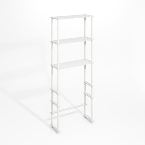 Furinno Turn-N-Tube Freestanding Storage Rack Over-The-Toilet 3-Shelf