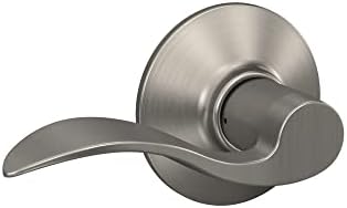 Schlage F10 V ACC 619 Door Lever Passage Lock Satin Nickel