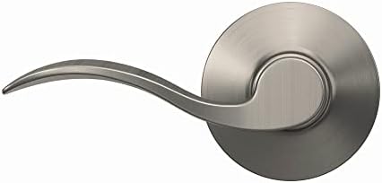 Schlage F10 V ACC 619 Door Lever Passage Lock Satin Nickel