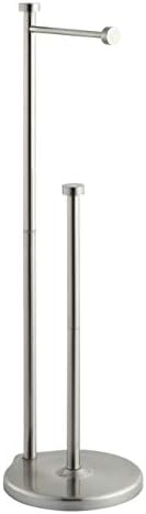 SunnyPoint Free Standing Bathroom Toilet Paper Holder Stand with Reserve Jumbo Roll Capacity