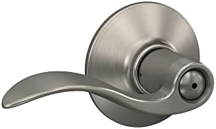 Schlage F40 ACC 619 Privacy Door Lock System with Satin Nickel Finish