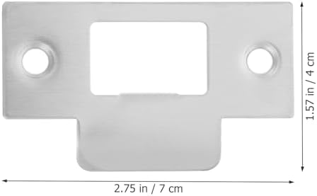 Baluue 4-Piece Stainless Steel Door Strike Plate Set