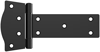 Rustic Black Gate Hinges for Home Outdoor Use