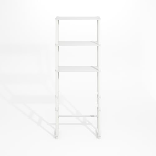 Furinno Turn-N-Tube Freestanding Storage Rack Over-The-Toilet 3-Shelf