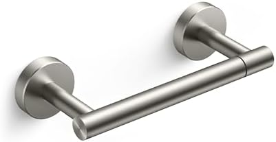 FORIOUS Wall Mount Toilet Paper Holder Stainless Steel Double Post Pivoting Design