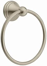 Moens Brushed Nickel 7-inch Towel Ring - Spot Resist