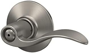 Schlage F40 ACC 619 Privacy Door Lock System with Satin Nickel Finish