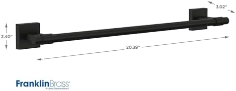 Franklin Brass Maxted 18 Towel Rack Matte Black Bulletproof
