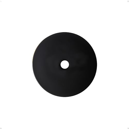 Trust4Care 4-Pack Black Large Backplates for Kitchen Cabinet Knobs with Escutcheon Design
