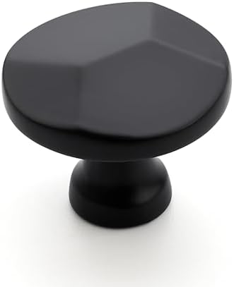 Ravinte 25-Piece Matte Black Round Cabinet Knobs