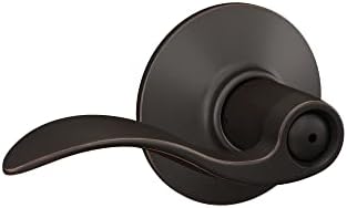 Schlage F40 ACC 716 Door Lever Bed Bath Privacy Lock Aged Bronze