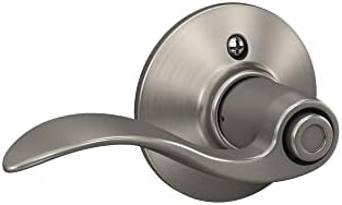 Schlage F40 ACC 619 Privacy Door Lock System with Satin Nickel Finish