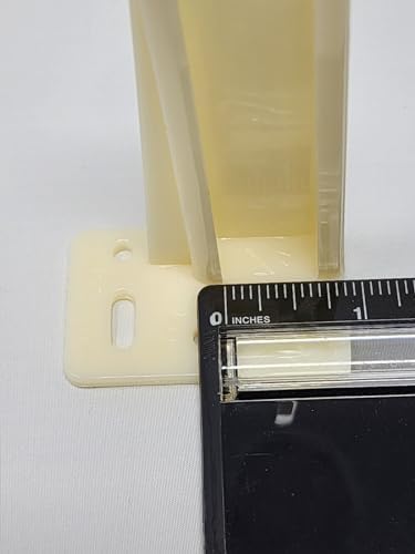 Kitchen Inventions One Pair Rear Drawer Track Back Plates Plastic White