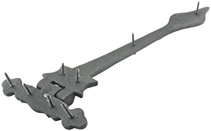 Authentic Colonial Door Hingess Black Wrought Iron Pack of 3