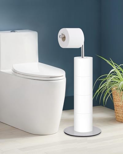 Housen Solutions - Chrome Toilet Paper Holder Stand