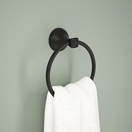 Delta Matte Black Towel Ring