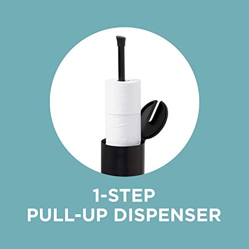 Zenna Home Easy Access Matte Black Toilet Paper Holder