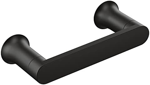 Moen Genta LX Matte Black Modern Wall Mount Pivoting Toilet Paper Holder