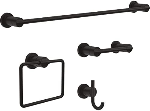 Matte Black Double Towel Hook for Robes Double Prong BATH HARDWARE