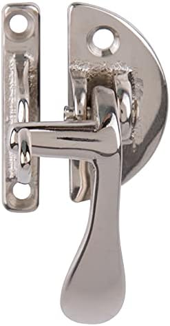 Nickel-Plated Antique Cabinet Door Latch and Catch
