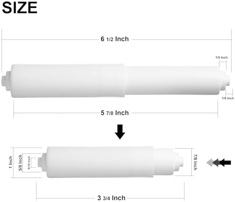Hilltop Products 2 Pack White Toilet Paper Holder