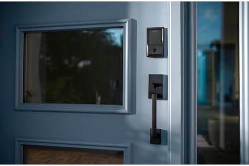 Encode Smart Wi-Fi Smart Deadbolt with Century Trim in Matte Black