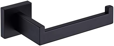TASTOS Heavy-Duty Stainless Steel Toilet Paper Holder Matte Black