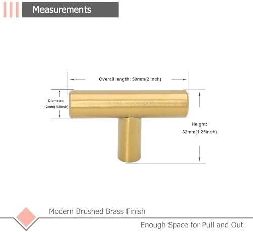 High-Quality 12-Piece Gold Drawer Knobs for Kitchen Bathroom Cabinets