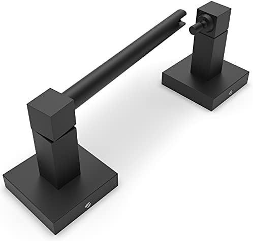 Double-Ended Pivoting Toilet Paper Holder Matte Black