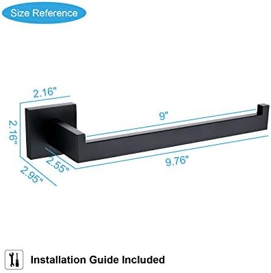 Tastos Premium Stainless Steel Hand Towel Holder - Matte Black