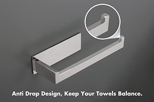 Vanloory Hand Towel Holder - Stainless Steel Square Towel Ring for Bathroom