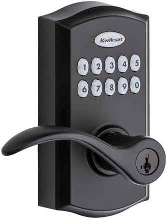 Kwikset SmartCode 955 Door Keypad with 10-BUTTON Entry for Easy Locking Unlocking 3-Year Battery Life