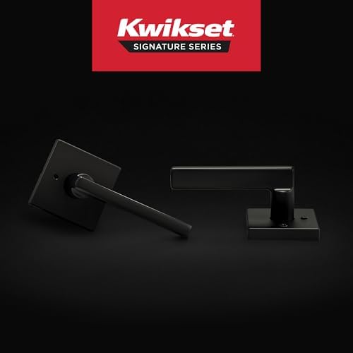 Kwikset Halifax Door Lever Matte Black