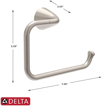 Delta Arvo SpotShield Square Towel Ring 1-Pack