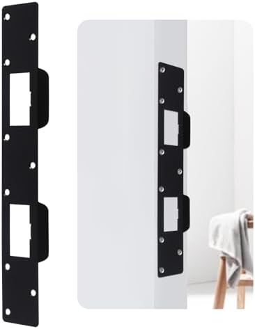 Sturdy Door Lock Plate for Doors - Black