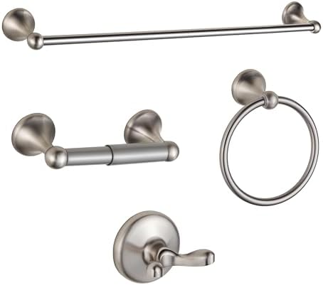BGL 4-Piece Adjustable Wall-Mounted Towel Bar Set