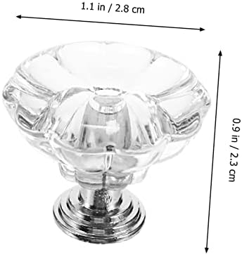 JojoFuny Luxury Crystal Door knobs 6-Piece Acrylic Door Knobs for Old or Damaged Handles