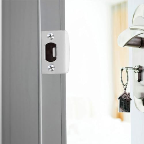 DOITOOL 10-Piece Door Strike Plate Set Stainless Steel Deadbolt Covers