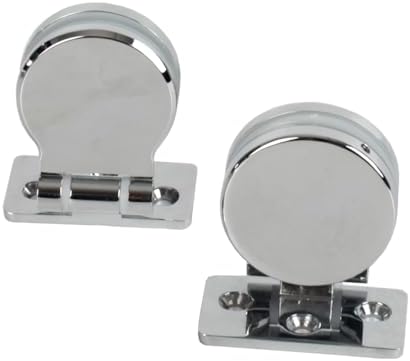 Durable 2-Piece Glass Door Hinges for 6-10mm Thick Glass