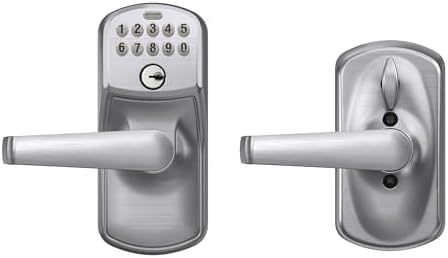 SCHLAGE Elan Light Commercial Door Keypad Lock with Elan Lever Satin Chrome