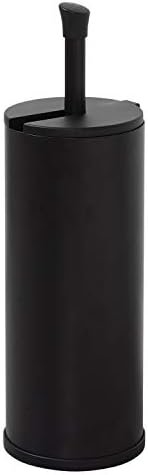 Zenna Home Easy Access Matte Black Toilet Paper Holder