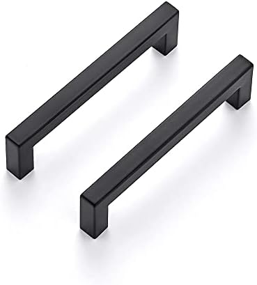 Ravinte 5-Inch Square Kitchen cabinet pulls Matte Black