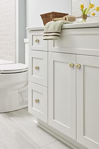 Amerock Golden Champagne Knob - Durable Kitchen Bathroom Cabinet knob with Mounting Hardware
