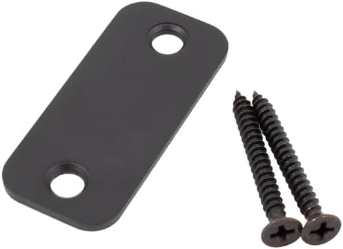 Stone Harbor Round Corner Strike Plate 1x2-14 Matte Black