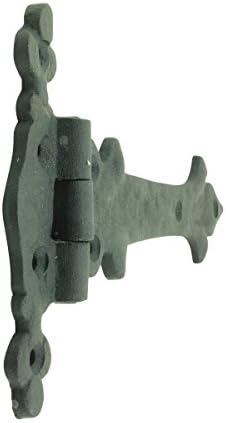 Black Wrought Iron Door Hinges w 7-in Capacity