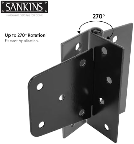 Rust-Resistant Heavy Duty Gate Hinges by SANKINS