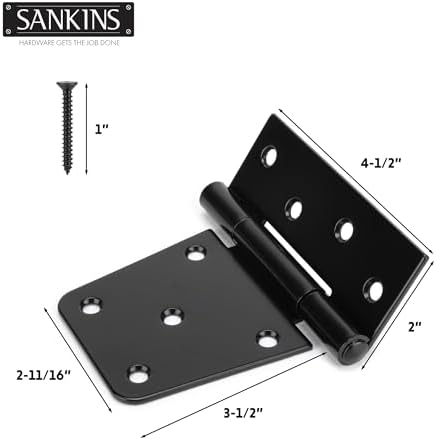 Rust-Resistant Heavy Duty Gate Hinges by SANKINS
